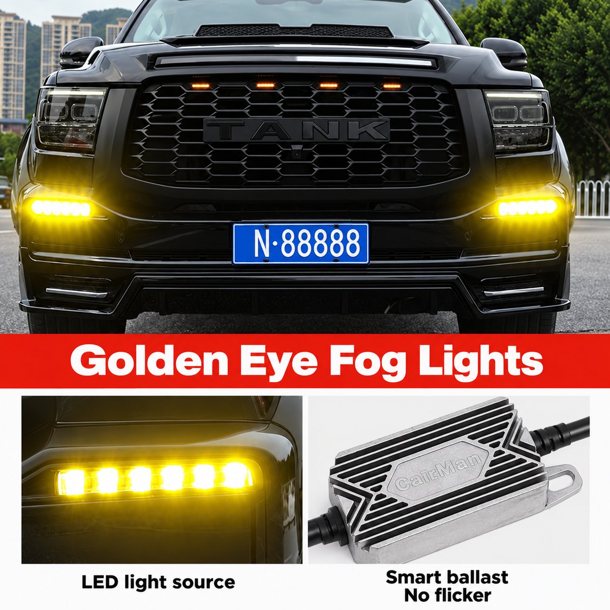 Fog headlights Tank 500 Golden Eyes – image 4