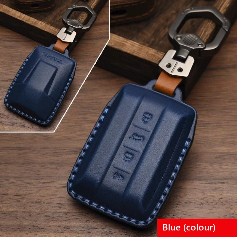 Tank 300 leather key case#Colour_Blue