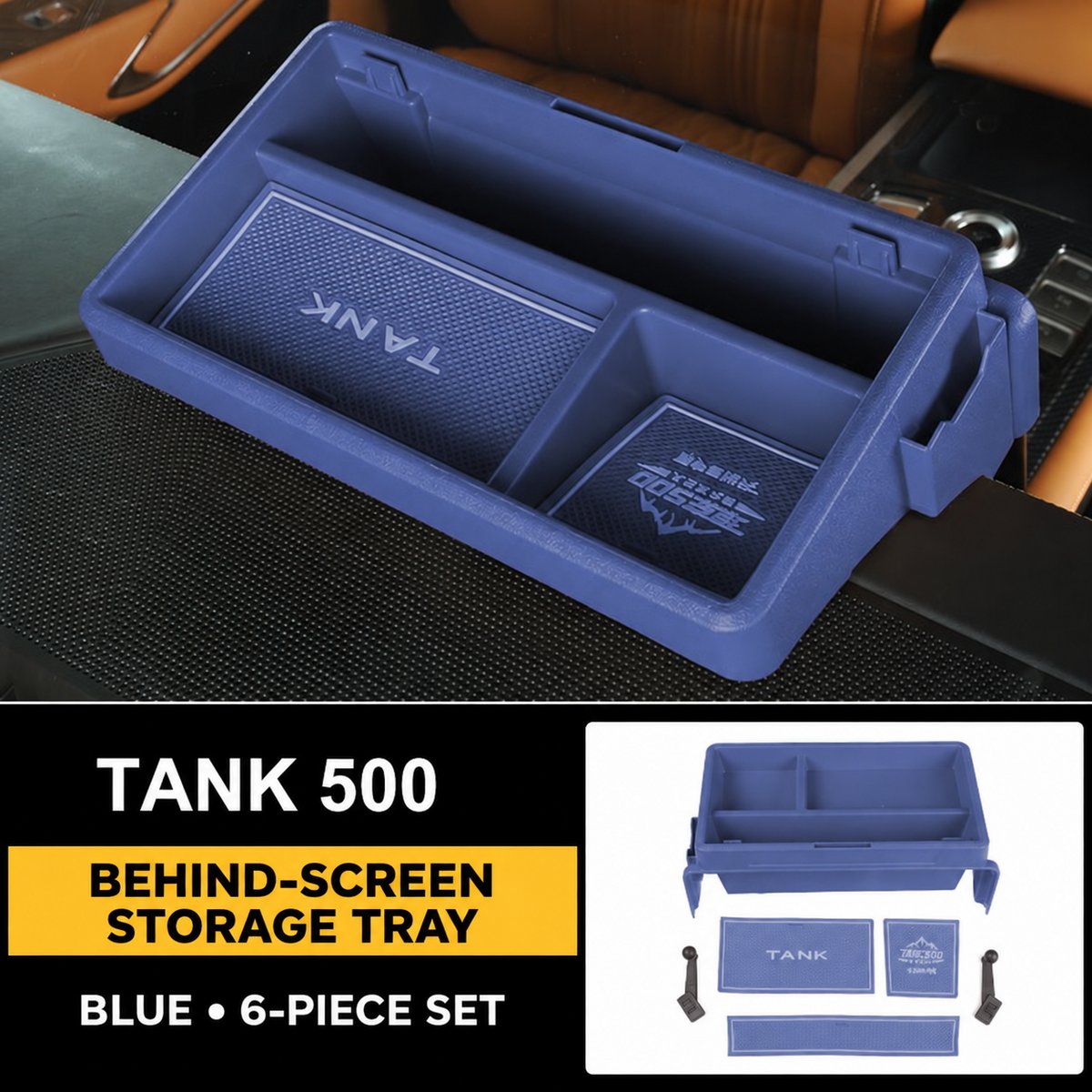 Box for storage behind the screen Tank 500 – image 7#Colour_Khaki