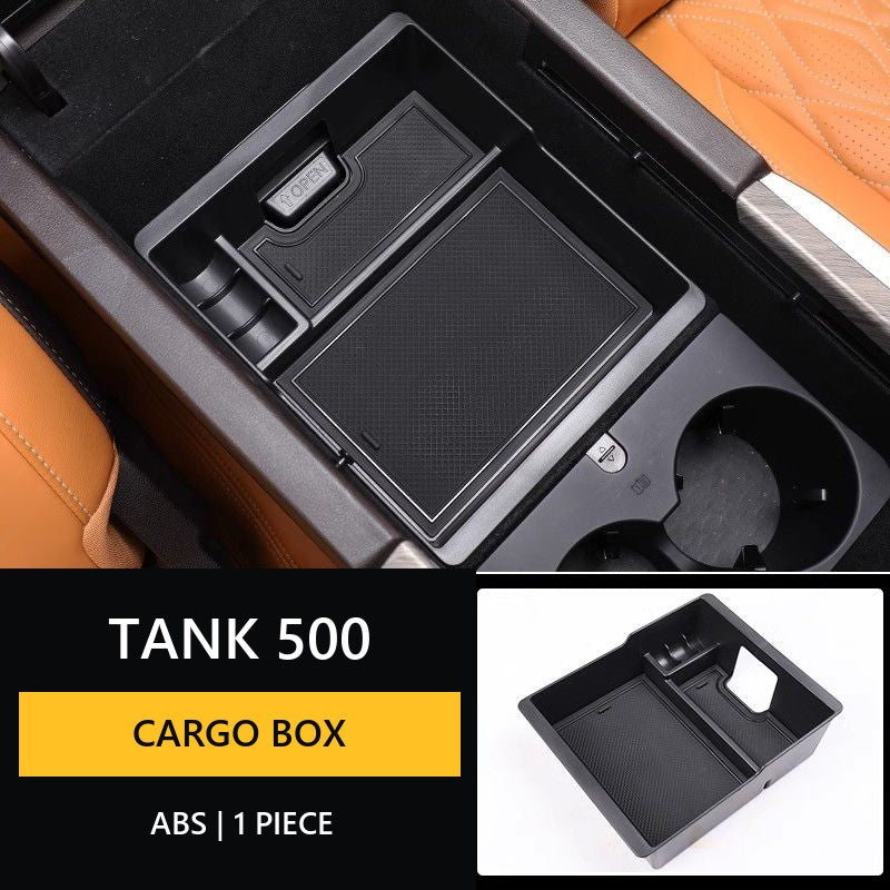 Storage box in the armrest Tank 500