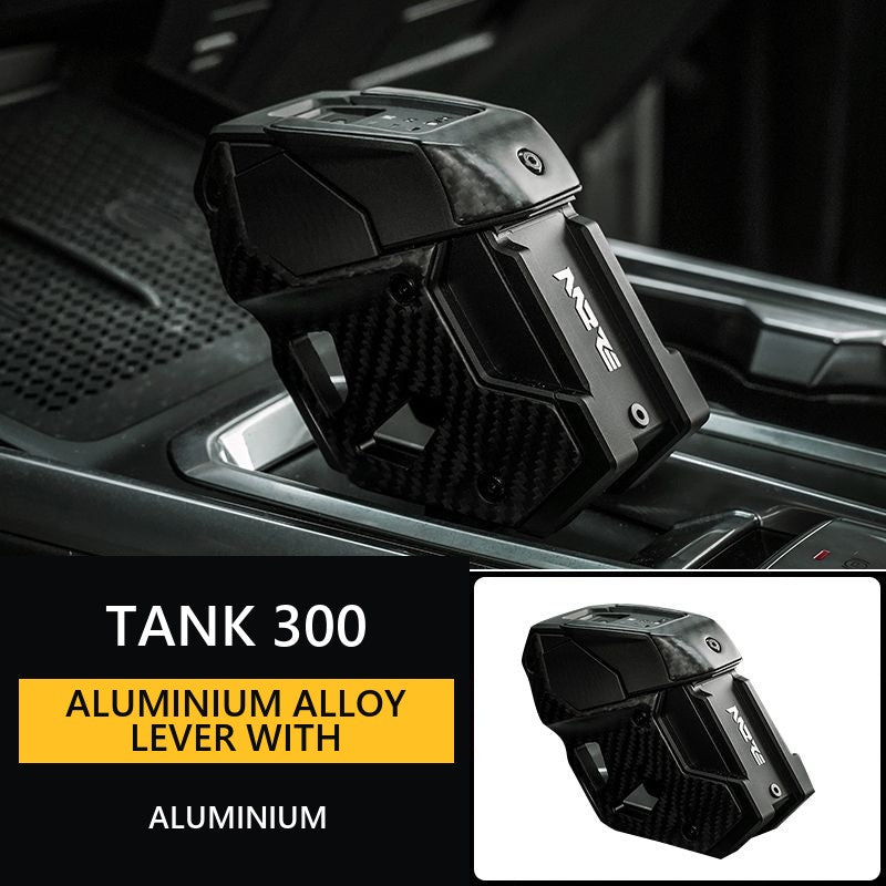Aluminium alloy lever with carbon texture for Tank 300/400