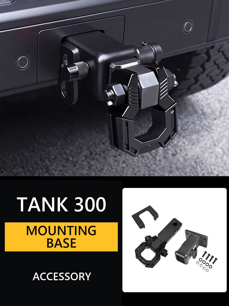 Square base for mounting Tank 300 – image 41#Colour_Gray, black, matte black