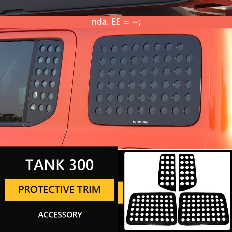 Tank 300 Rear side window protection – image 8#Colour_Black-grey