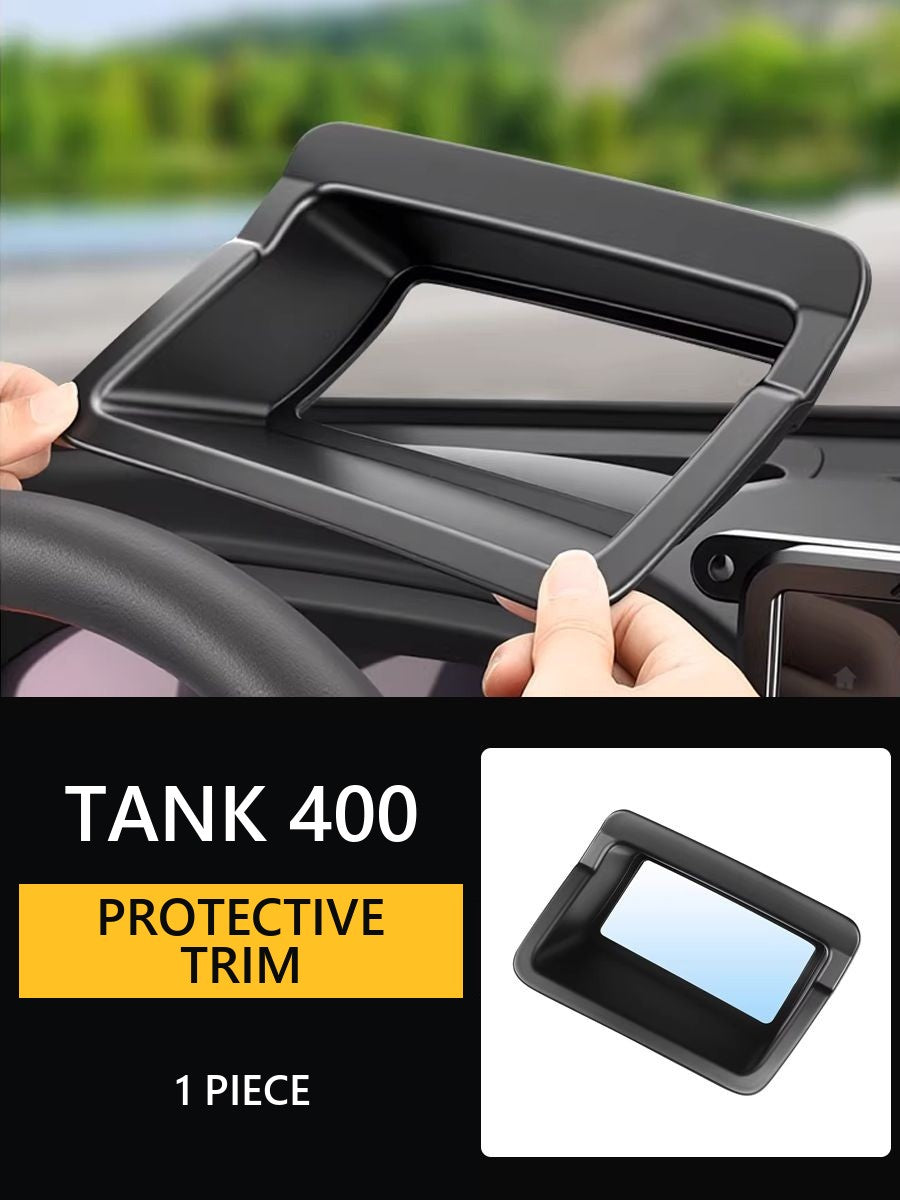 Protective cover for projection display (HUD) on Tank 400
