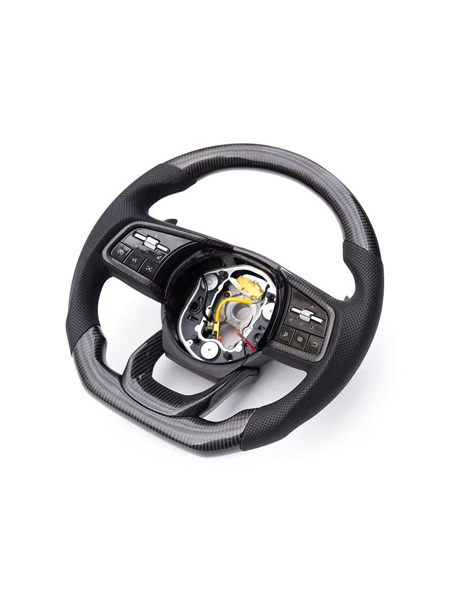 Real carbon steering wheel for Tank 700 with heated and perforated – image 9