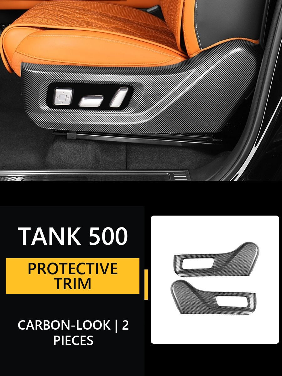 Set of protective linings made of carbon (under carbon) for Tank 500#Colour_Black-grey