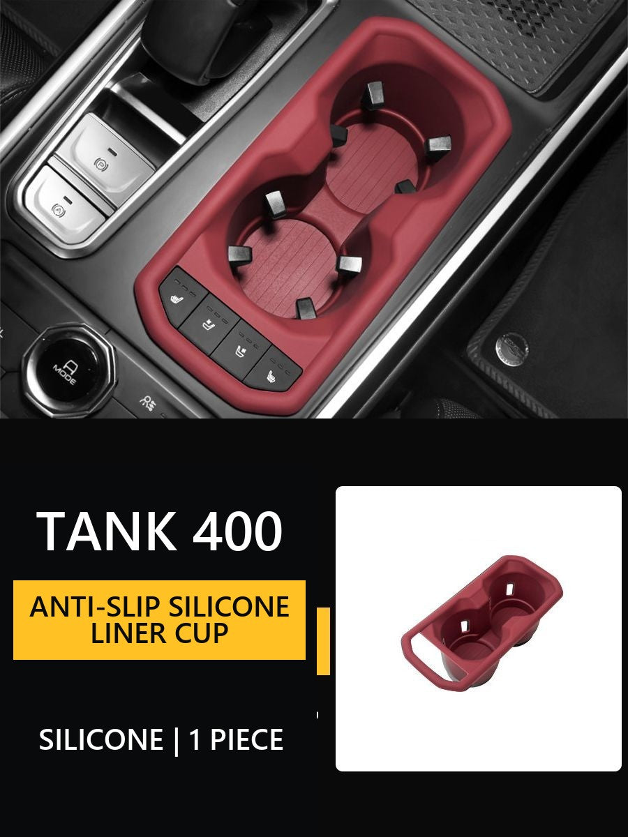 Anti-slip silicone liner for cup holders of Tank 400 centre console – Style 2