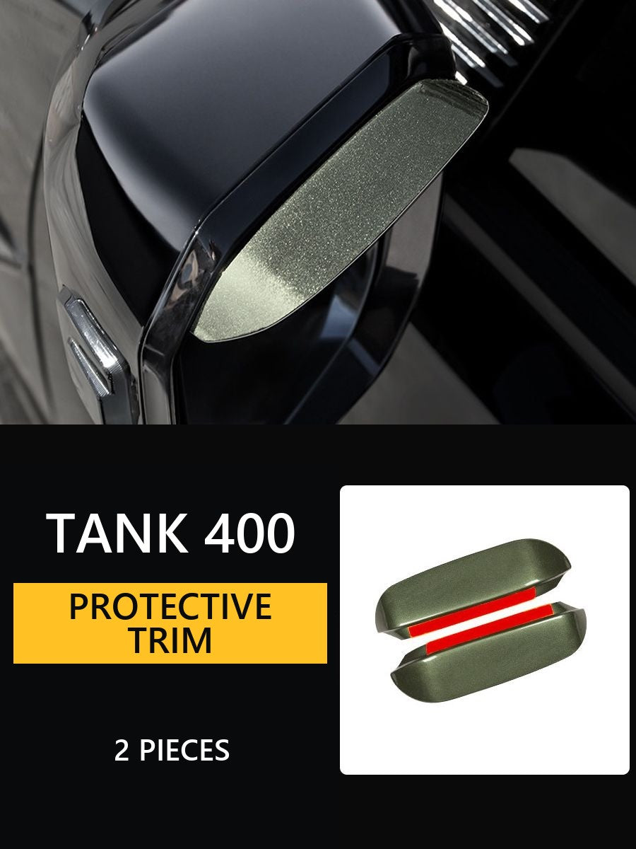Protective visors (deflectors) on rear-view mirrors for Tank 400 – image 7#Colour_Green