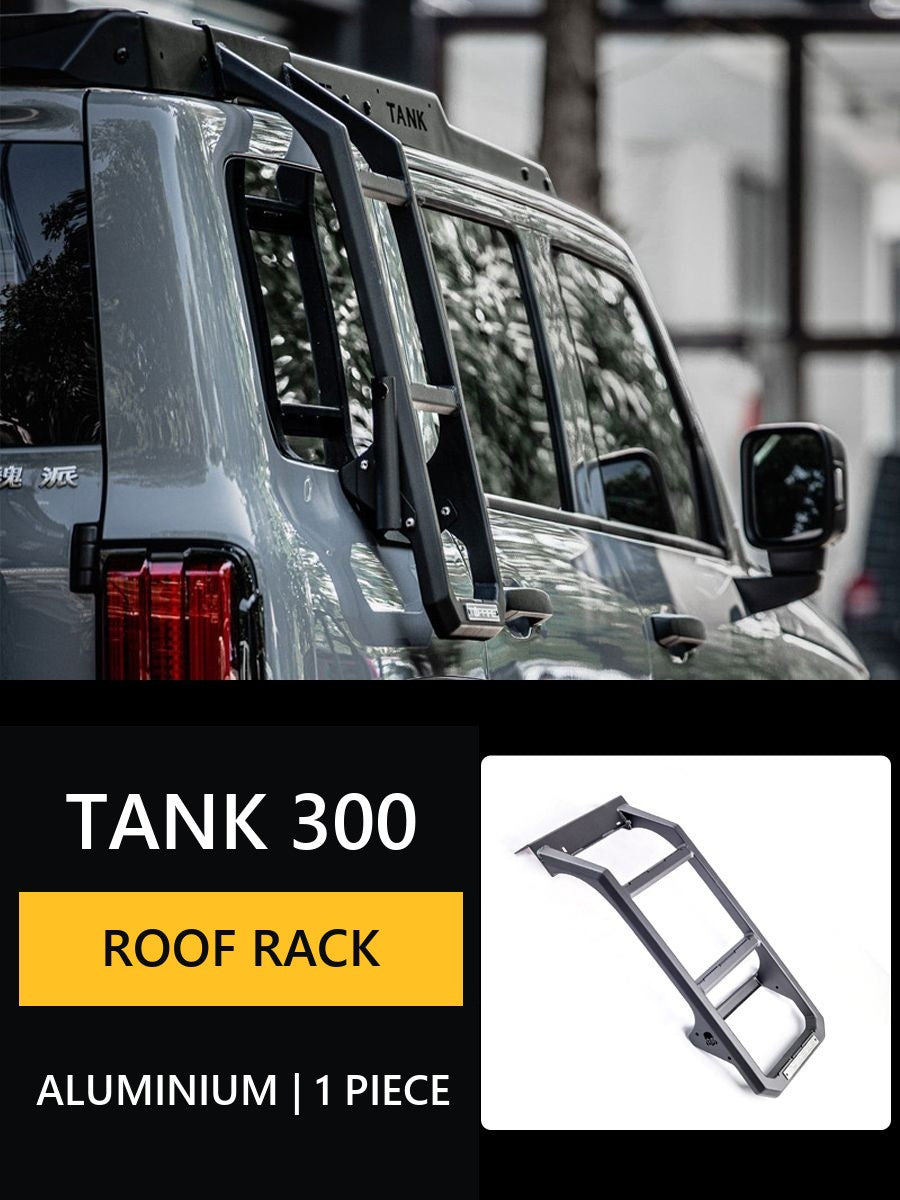 Full set of Topfire accessories for Tank 300: Roof rack, extended arches, side portals, stairs to the roof, mount for spare w#Colour_Black