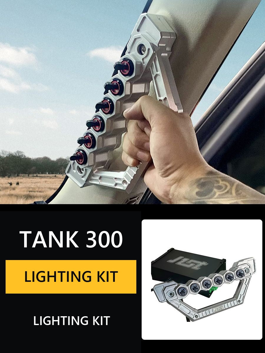 Bracket for headlights on stand A and hood for Tank 300 (mounting for spotlights, fog lamps)#Colour_Silvery