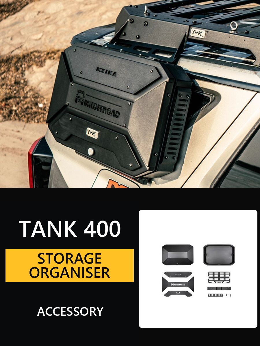Side organiser-backpack MK on the window for Tank 400 – product image 1#Colour_Grey
