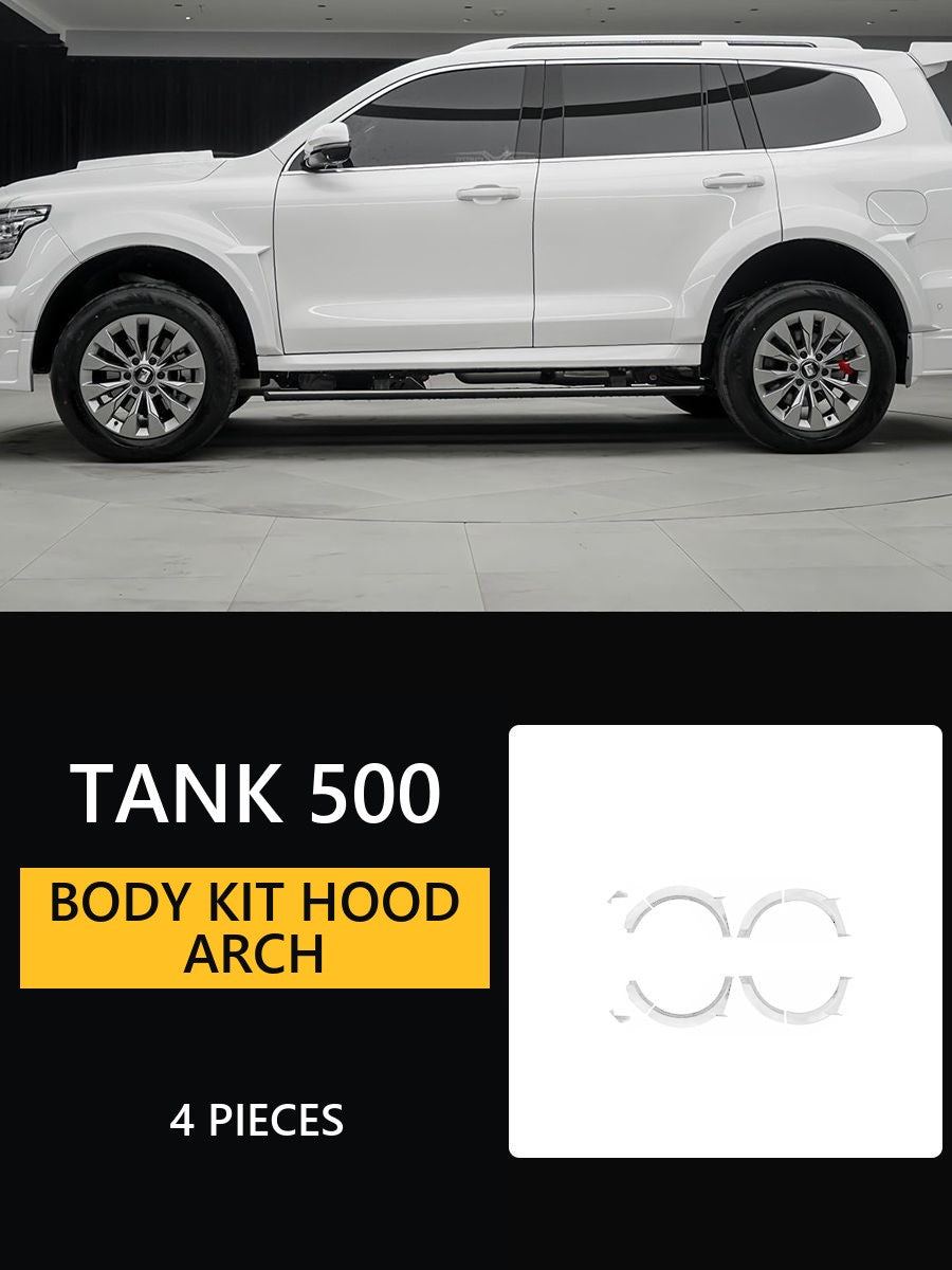 Body kit for Tank 500: hood, arch expanders, spoiler#Colour_White-coloured