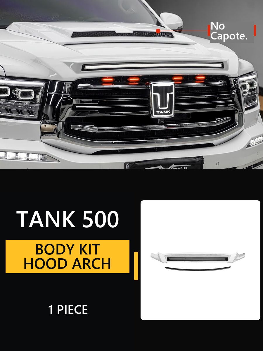 Body kit for Tank 500: hood, arch expanders, spoiler – image 8#Colour_Ivory