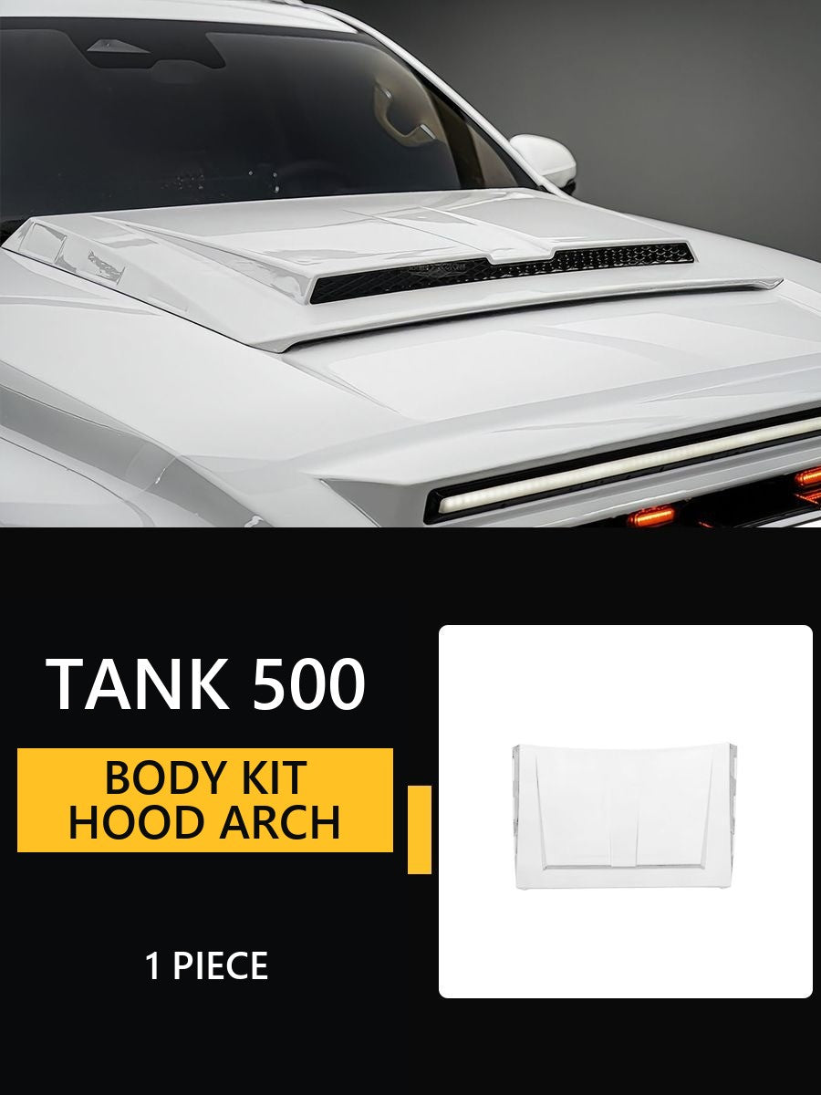Body kit for Tank 500: hood, arch expanders, spoiler – image 9#Colour_Ivory – 2