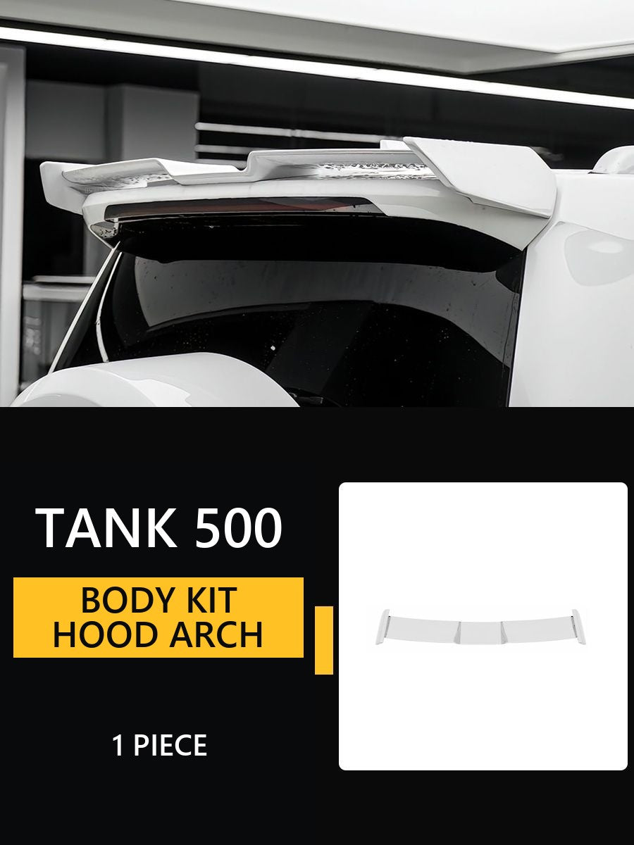 Body kit for Tank 500: hood, arch expanders, spoiler – image 10#Colour_Chromium