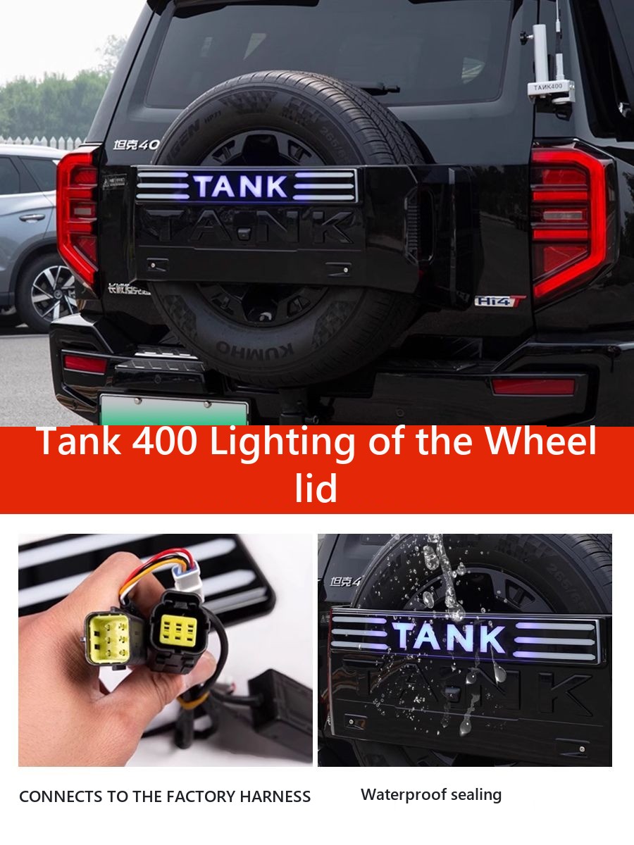 LED flashlight for spare wheel Tank 400 with dynamic turn signals, strobe and DHO – image 3