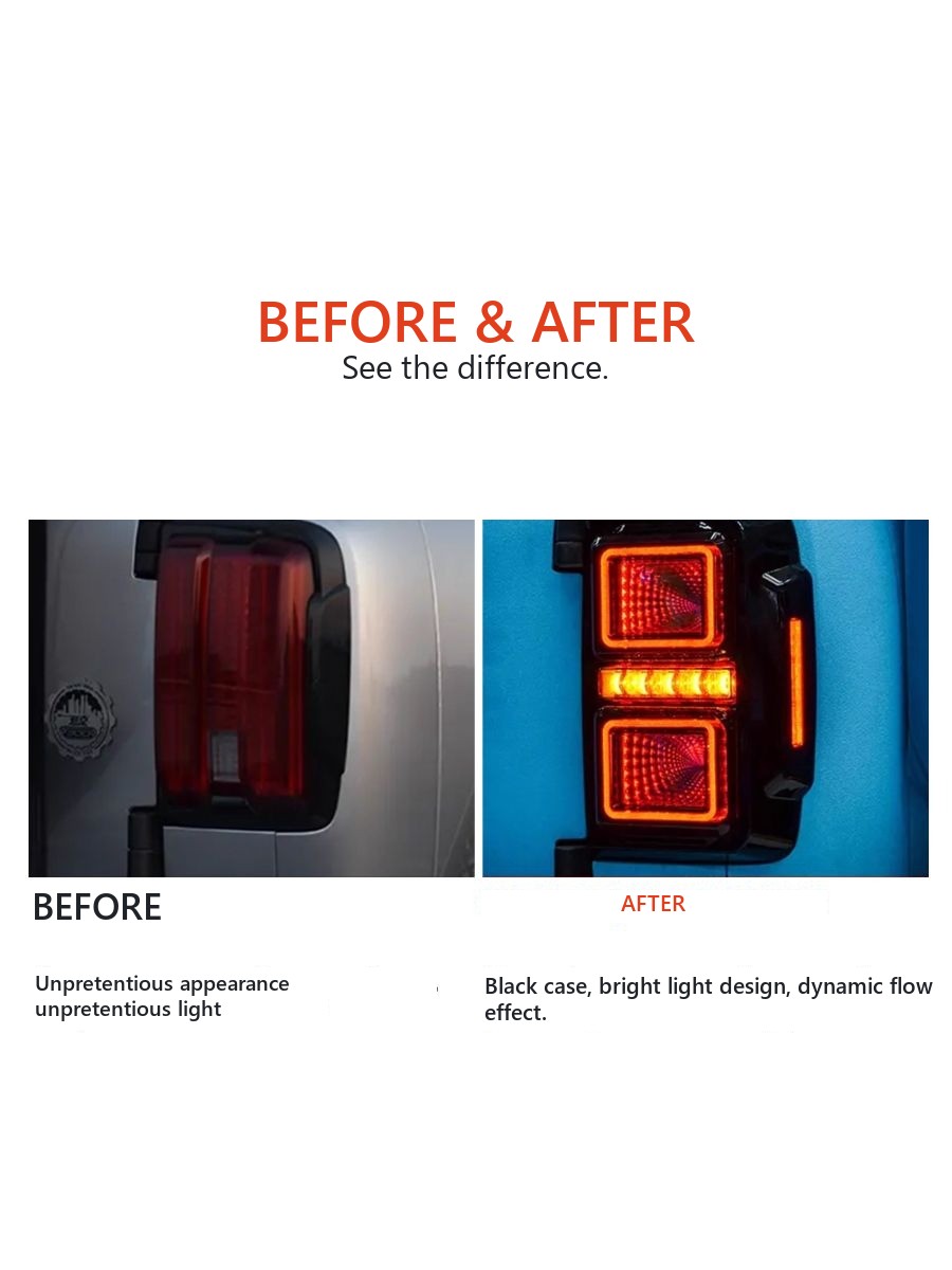 Tunnel taillight for Tank 300 with LED streaming turner – image 3