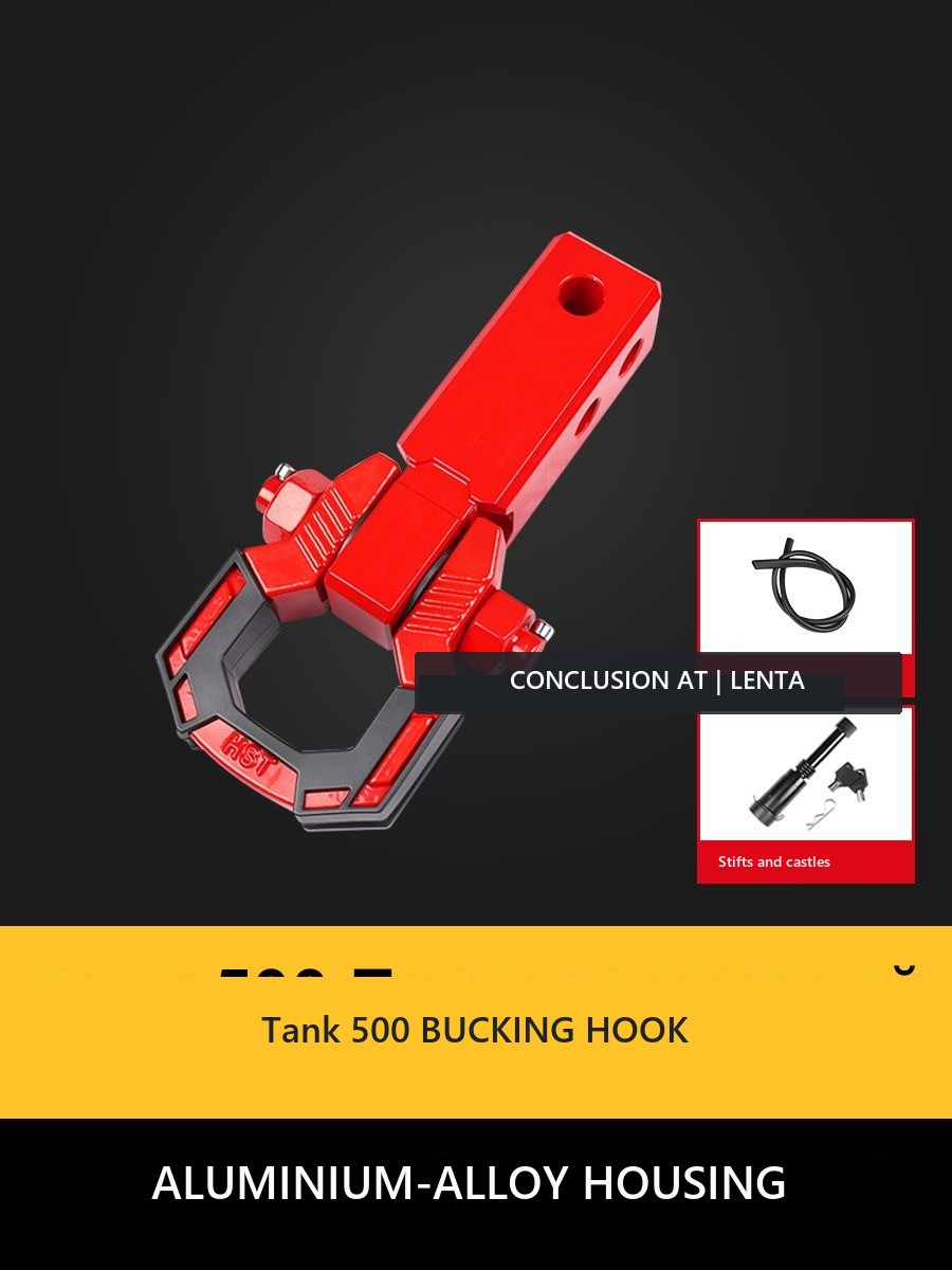 Traction coupling device (tow hitch) U-shaped, Aluminium, for Tank 500 Hi4-Z – product image 14#Colour_Red, crimson, maroon