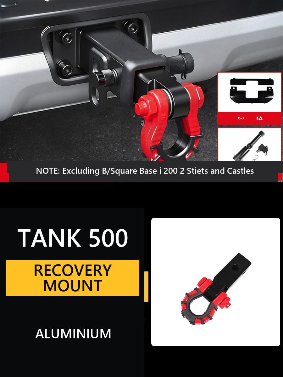 Traction coupling device (tow hitch) U-shaped, Aluminium, for Tank 500 Hi4-Z – product image 17#Colour_Burgundy