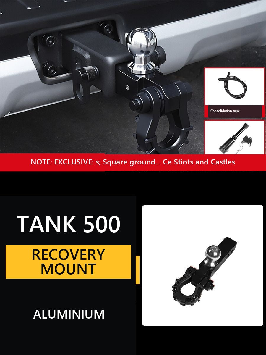 Traction coupling device (tow hitch) U-shaped, Aluminium, for Tank 500 Hi4-Z – product image 21#Colour_Black-faced – 2