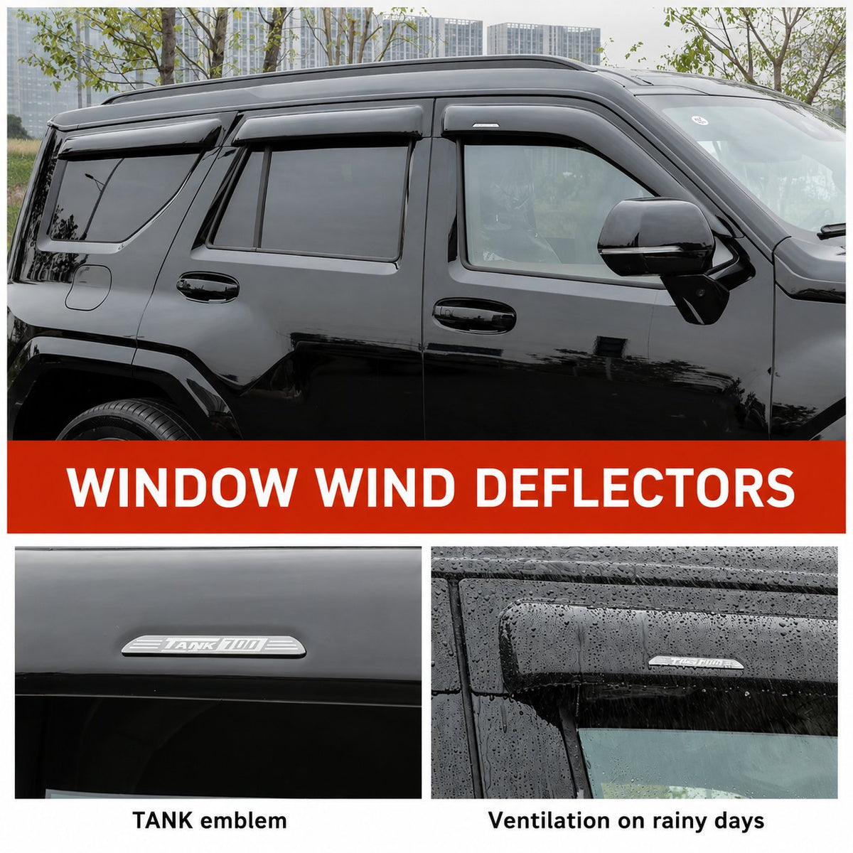 Window Deflectors for Tank 700 Hi4-T – image 2