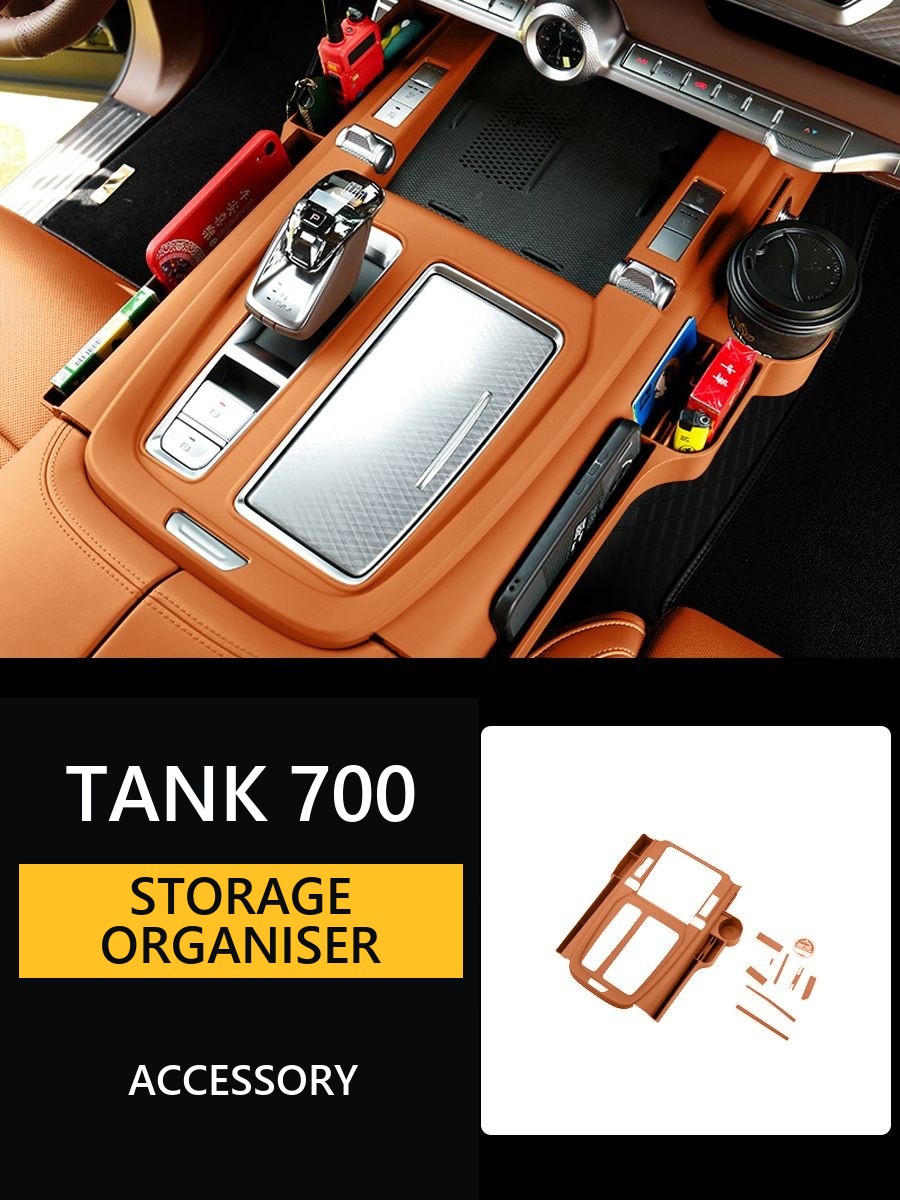 Organiser for the centre console Tank 700 – image 9#Colour_Orange