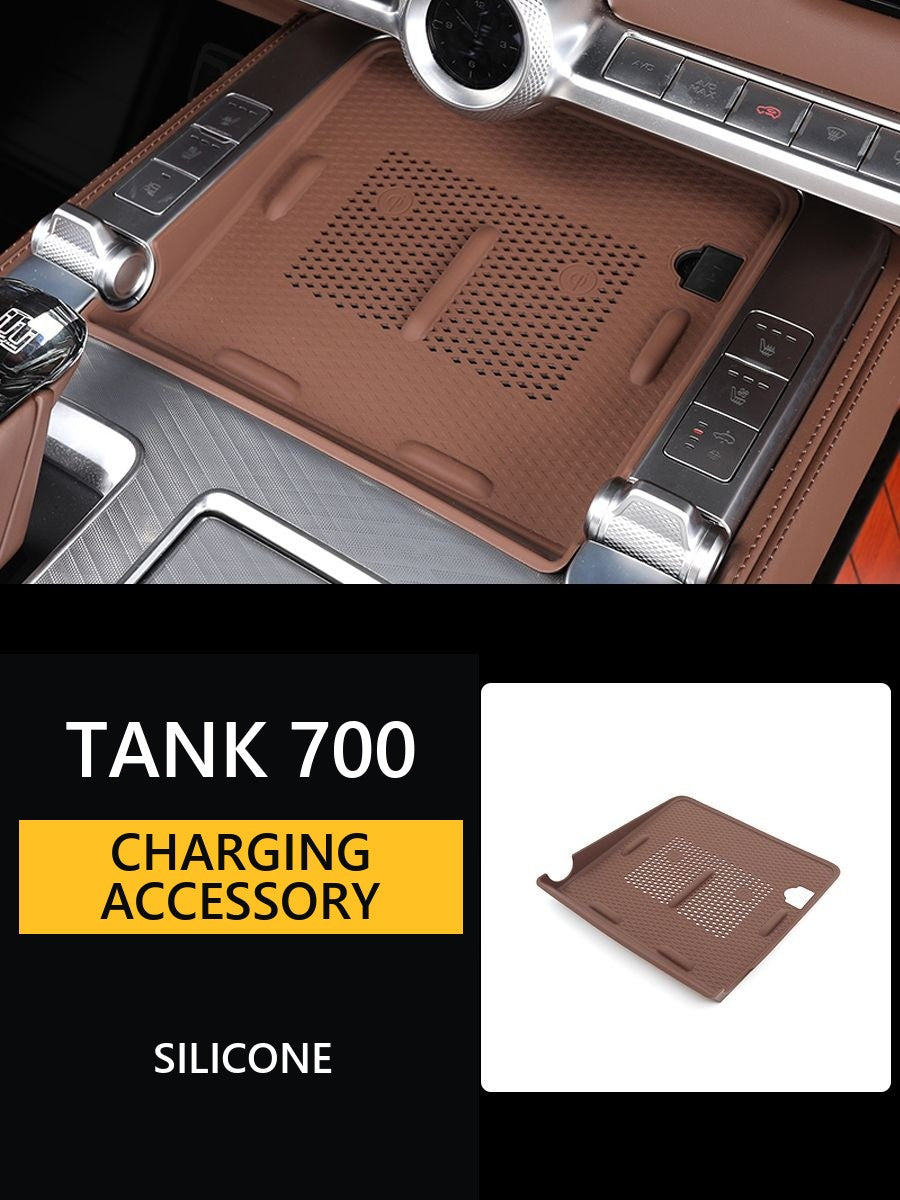 Silicone mat for wireless charging Tank 700 – image 8#Colour_Dark-brown