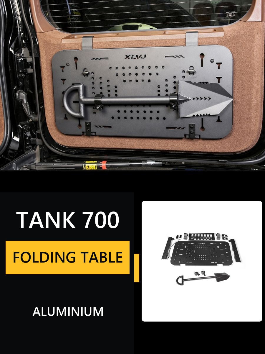 Folding table organiser for the rear door Tank 700#Colour_Black