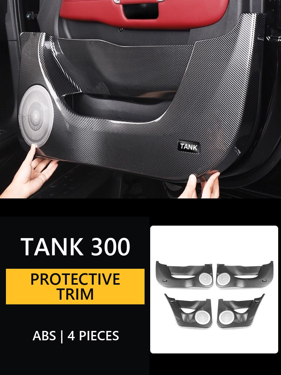 Protective linings on the door Tank 300 – Carbon drawing