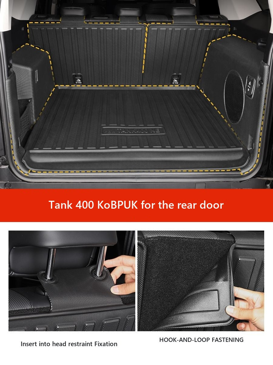 Waterproof trunk mat Tank 400 Hi4-T from TPE �C Style 2 – image 3