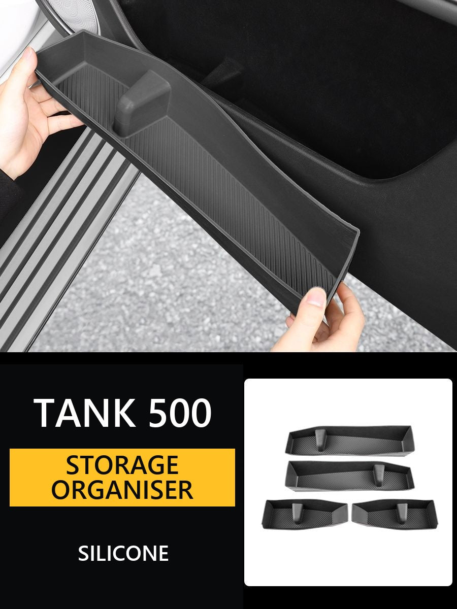Silicone mat organiser for the door of Tank 500 car#Colour_Black