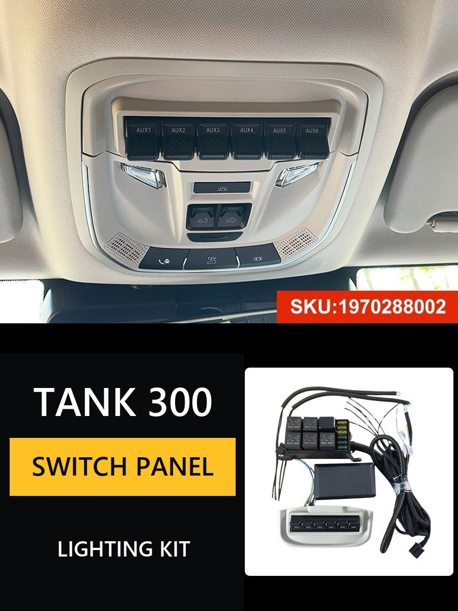 Switch for additional lighting Tank 300/400 (6-channel, wired)