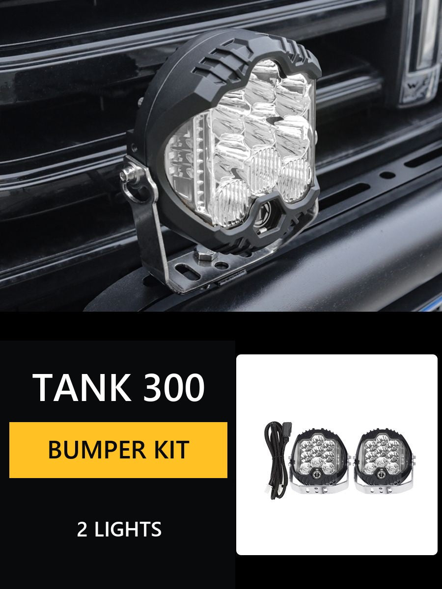Ultra-bright LED lights for Tank 300 bumper – Style 2#Colour_White-coloured