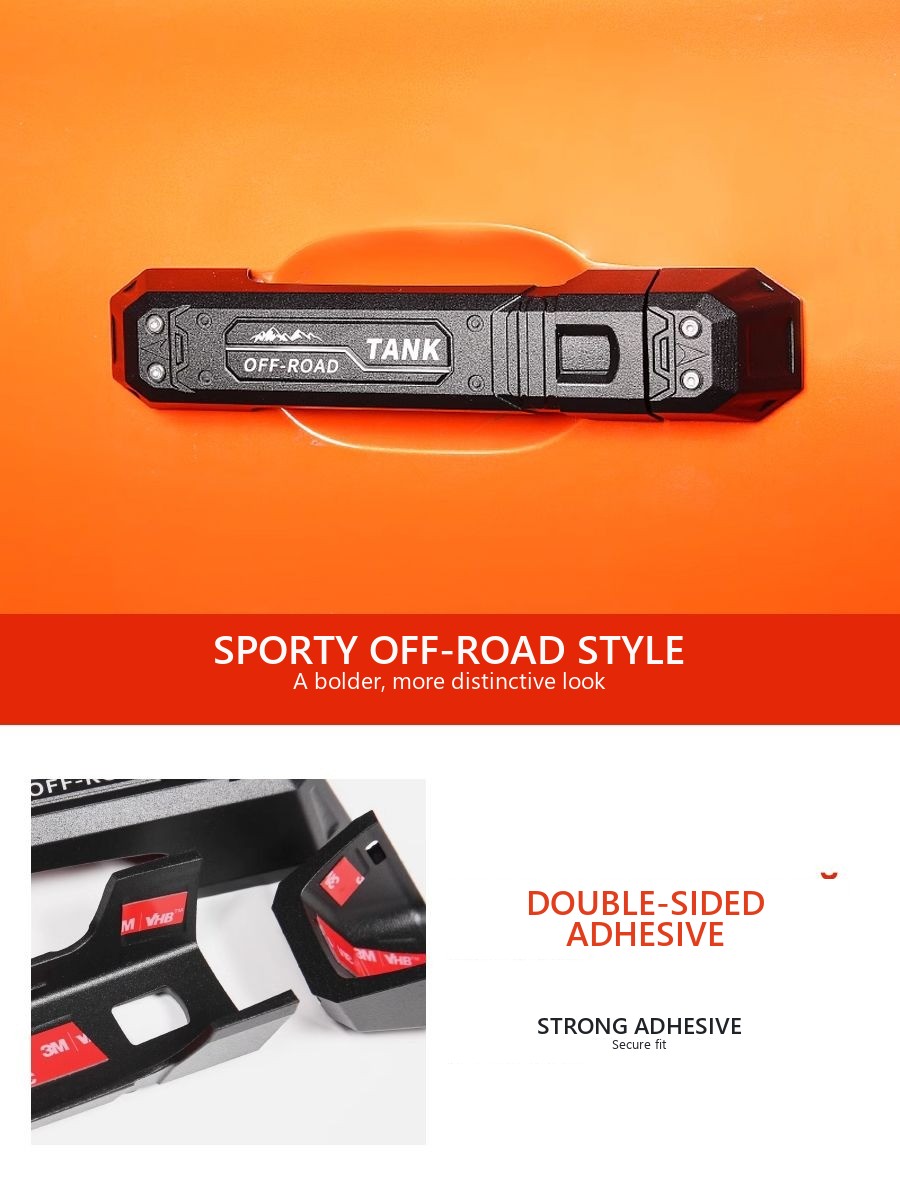 Cyberpunk-Style Door Handle Cover Set for Tank 300 �C Style 2 – image 4