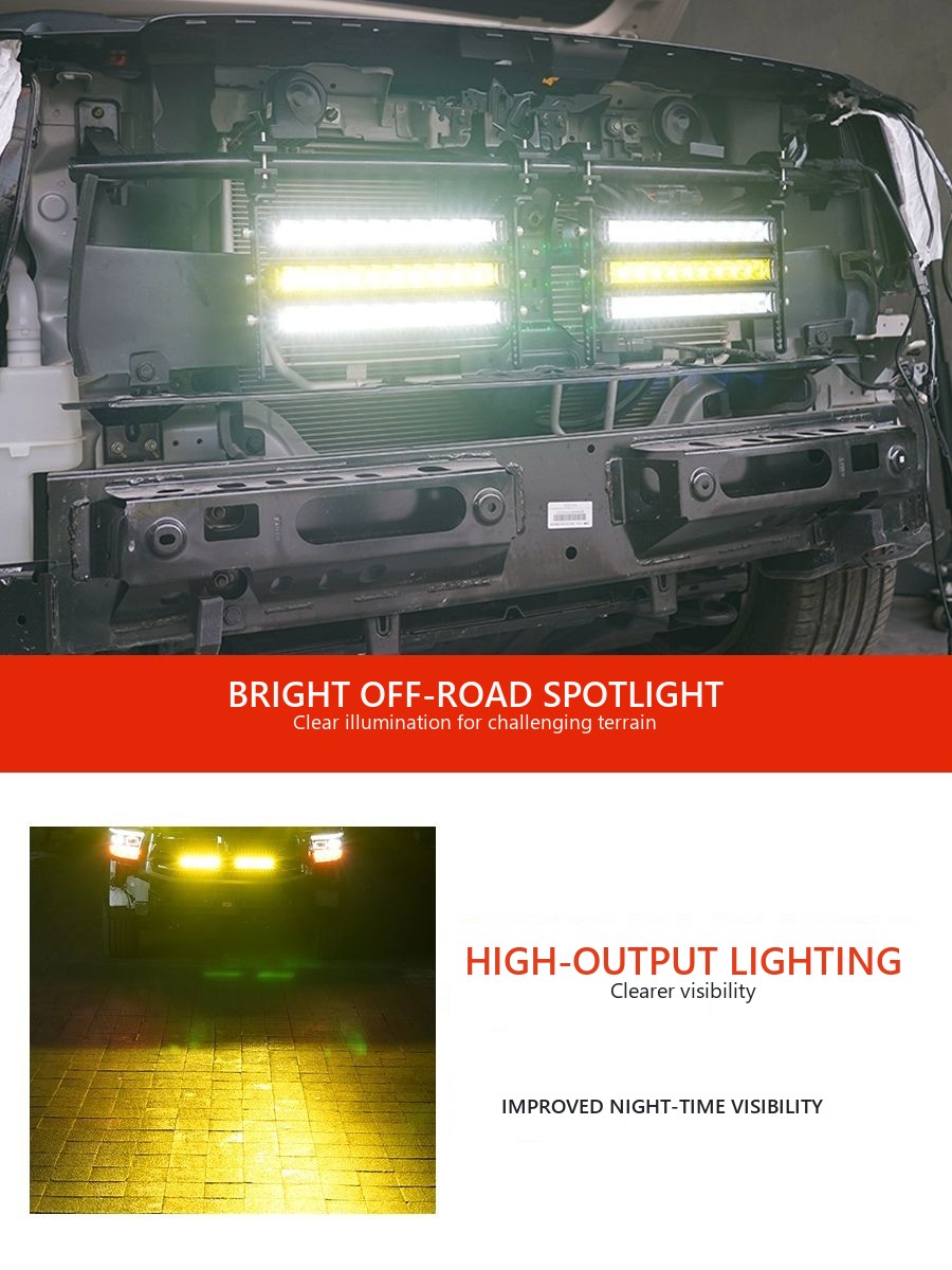 Additional LED lights for Tank 500 radiator grille – image 5