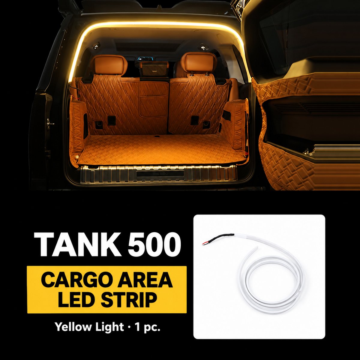 LED trunk lighting tape for Tank 500 – product image 1#Colour_Yellow