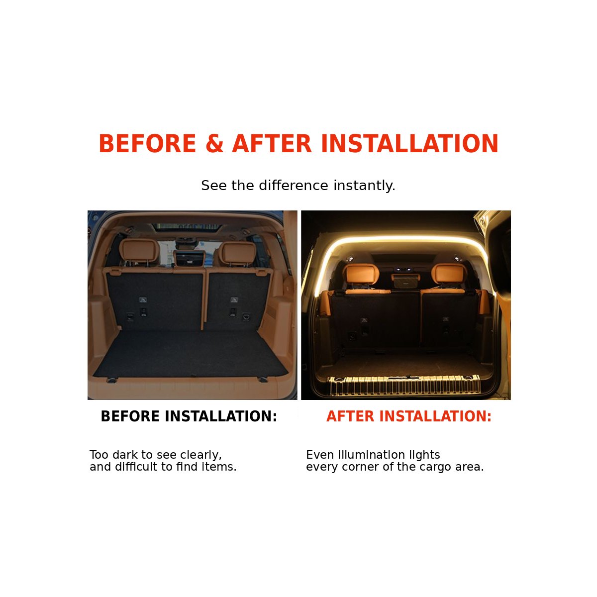 LED trunk lighting tape for Tank 500 – image 3