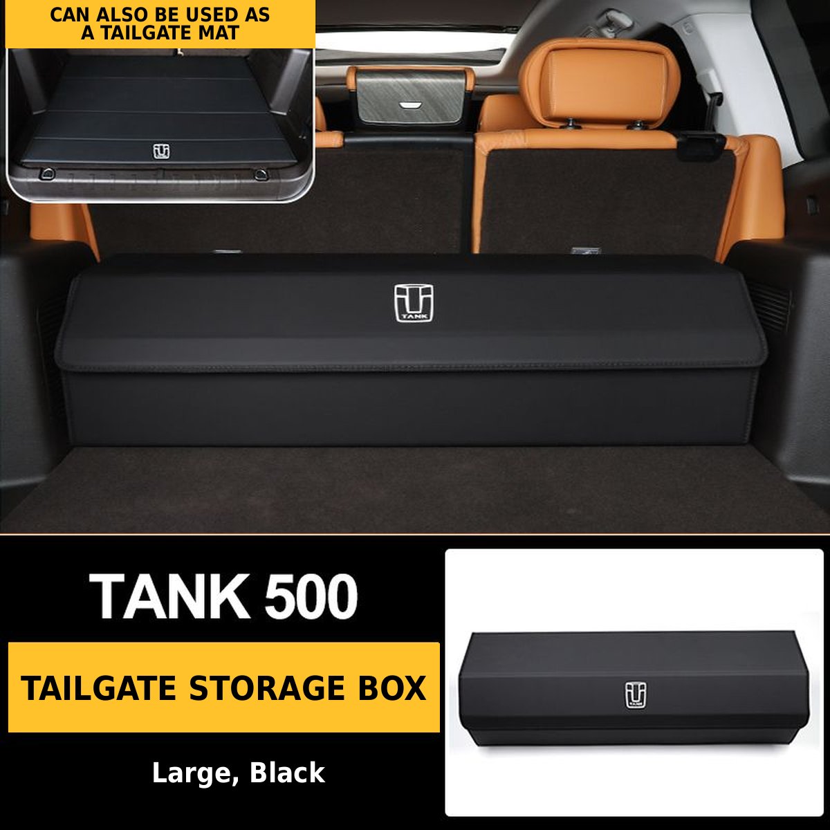 Tailgate Storage Box for Tank 500 – Large / Black