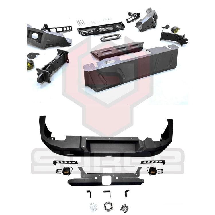 GWM Tank 300 SUREE JINGHONG Australian Style Rear Bumper Rubik's Cube Modular Front Bumper and Rear Bumper Independent Linkage Spare Tire  Rack Kit
