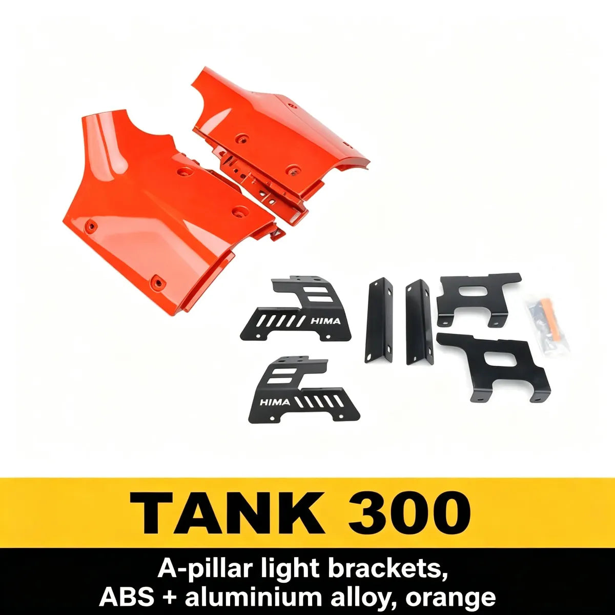 Brackets for headlights on rack A and hood for Tank 300