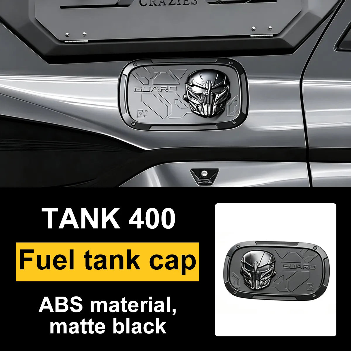 Side grid on the fur window for Tank 400, cyberpunk style