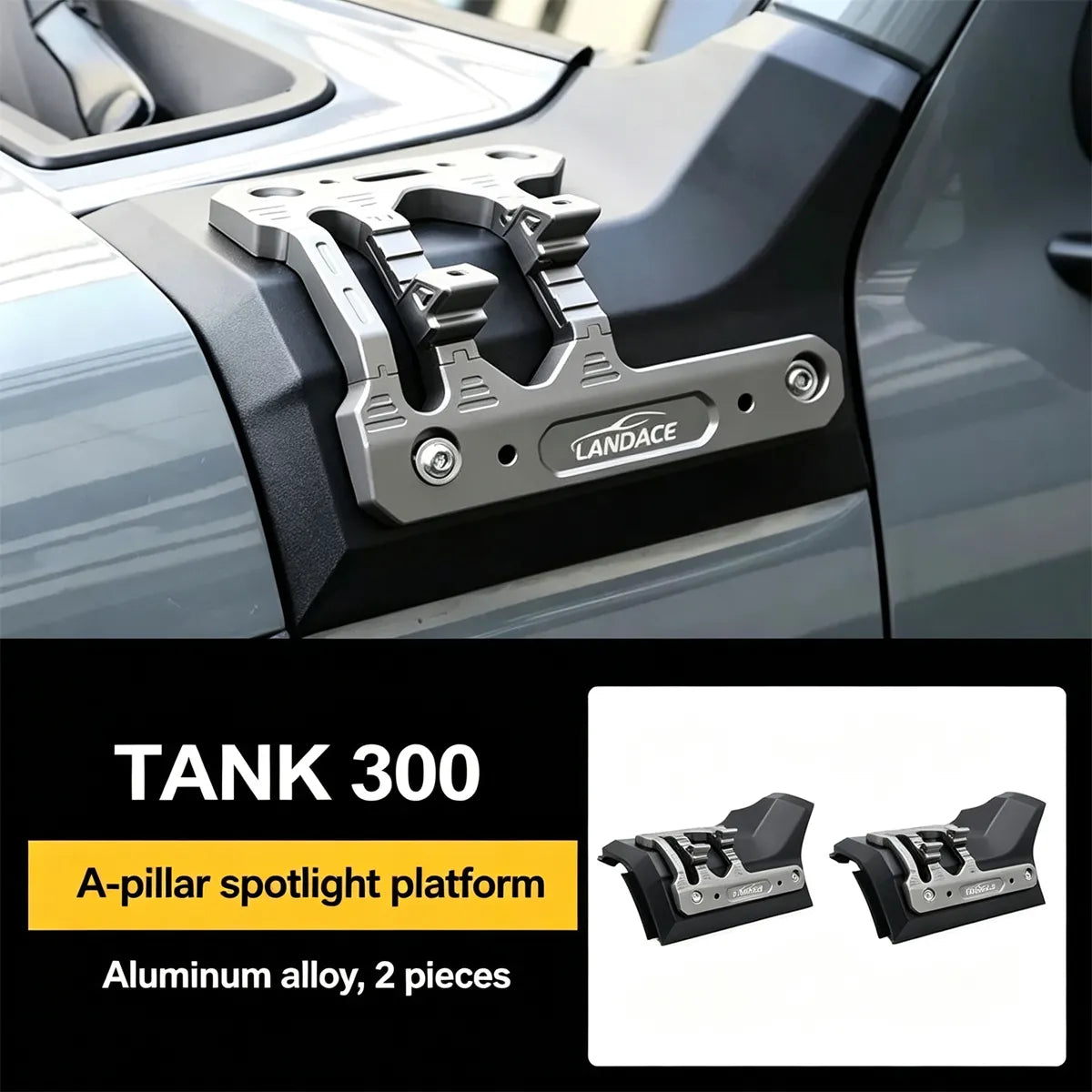 Stand for spotlights on the hood and rack A for Tank 300