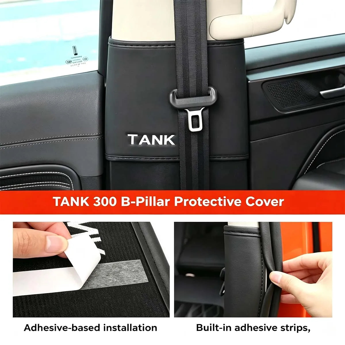 Anti-noise sticker for Tank 300 safety belt