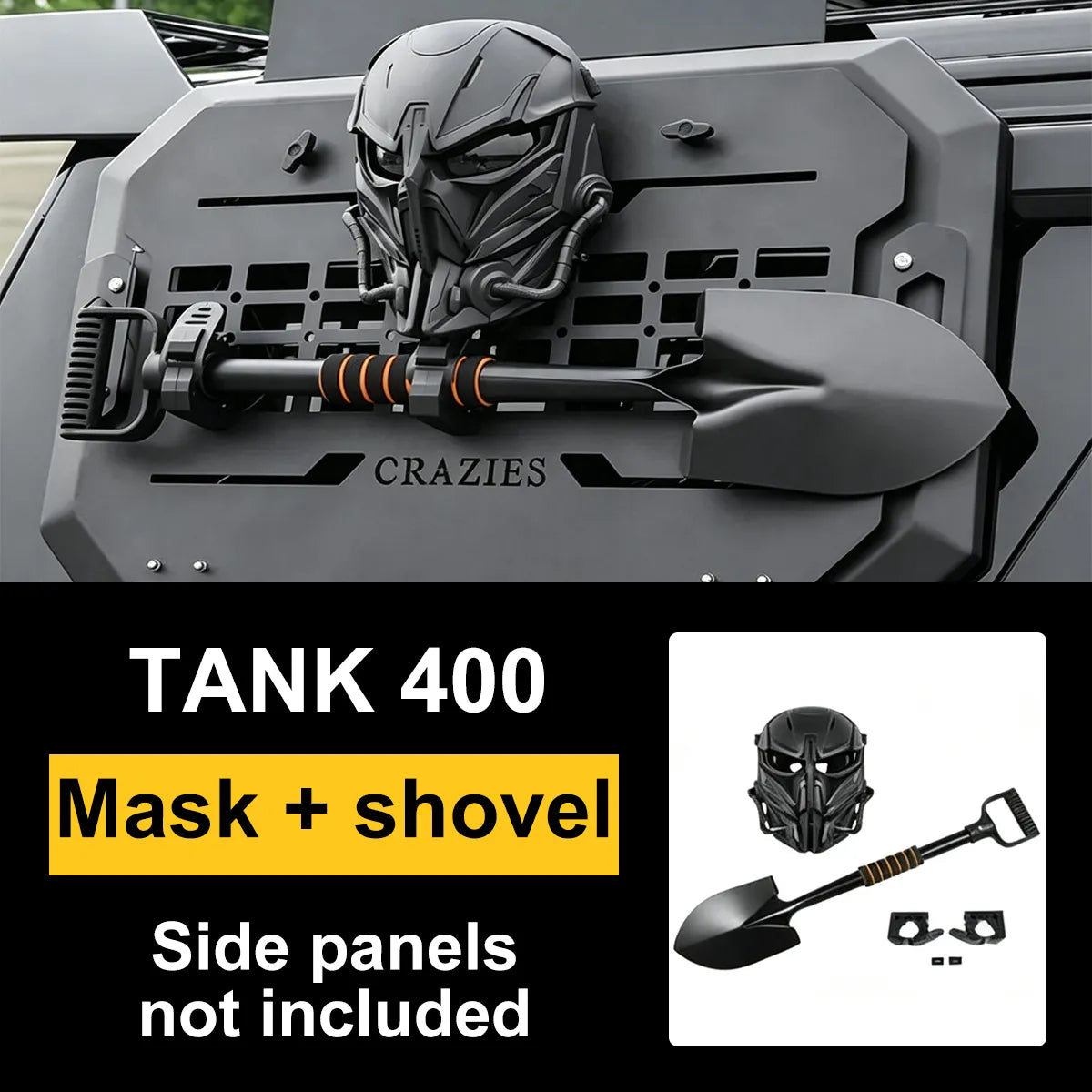 Side grid on the fur window for Tank 400, cyberpunk style