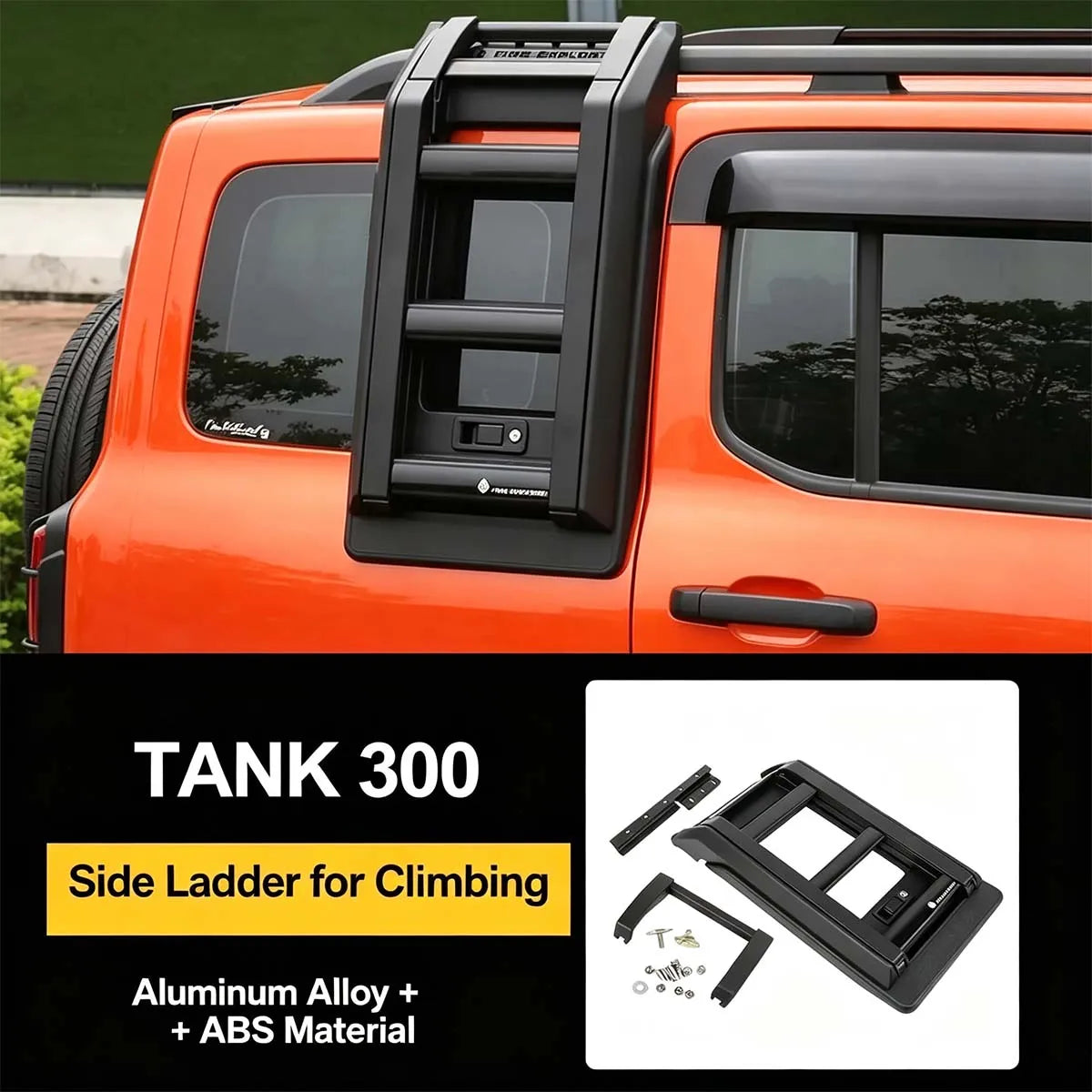 Foldable climbing ladder for the side window Tank 300 Explorer