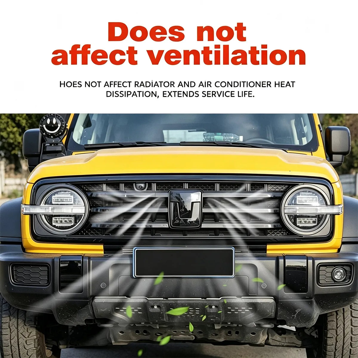 Protective radiator netting for Tank 300 – Mosquito netting