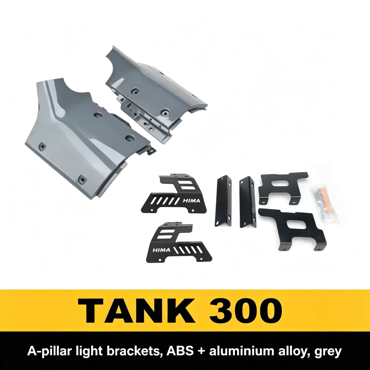 Brackets for headlights on rack A and hood for Tank 300