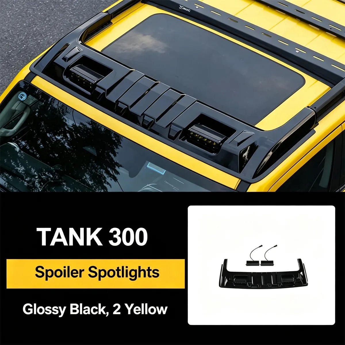 Roof Spoiler with LED Spotlights for Tank 300