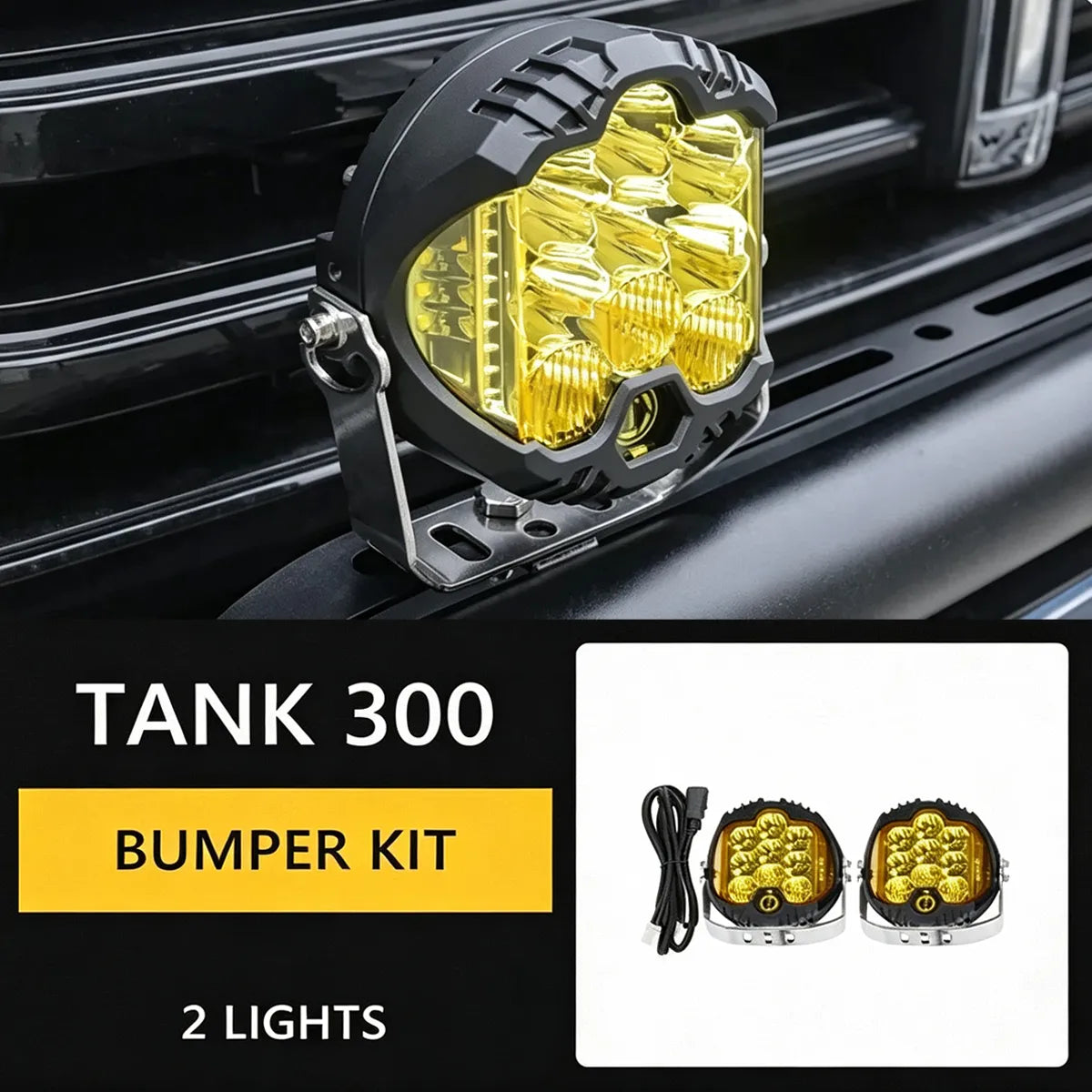Ultra-bright LED lights for Tank 300 bumper