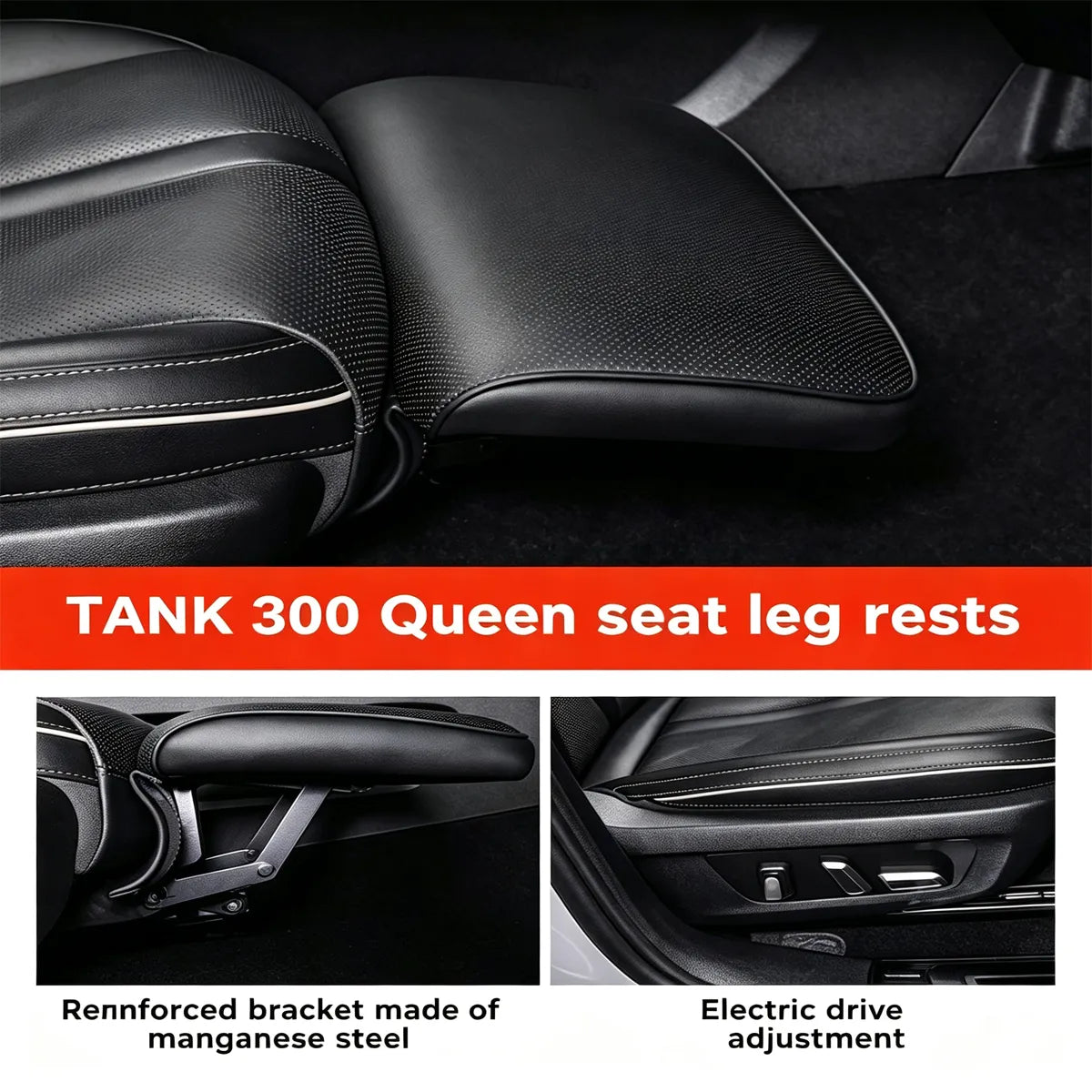 Electric footrest for the passenger seat Tank 300 Queen